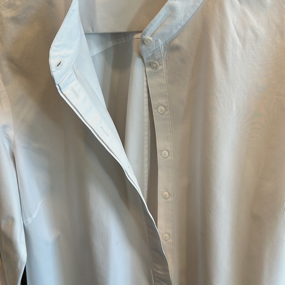 Acler White Button Down Shirt with Decorative Sleeves - Picture 7 of 10